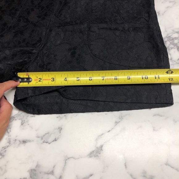 Lace Overlay High Waisted Shorts - Picture 8 of 9